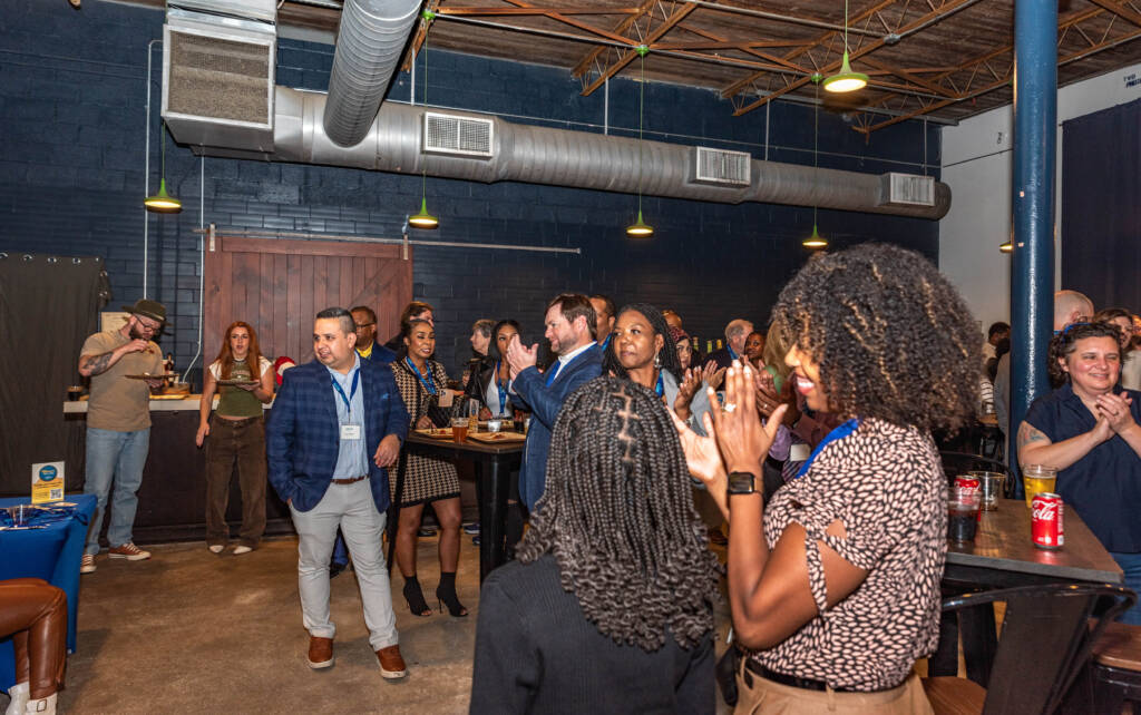 Breakthrough Atlanta supporters gather for Cheers for a Cause fundraiser for affordable housing in Atlanta